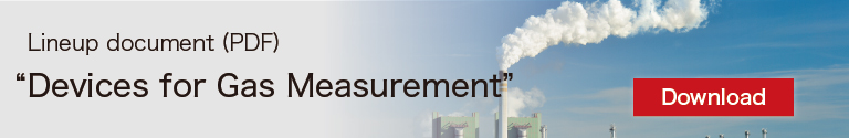Devices for Gas Measurement lineup document