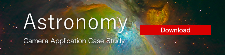 Astronomy camera application case study page