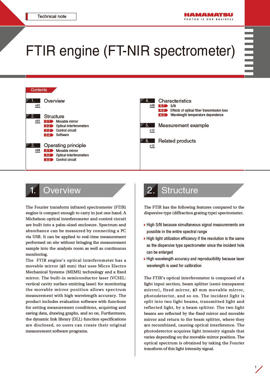 Technical note / FTIR engine