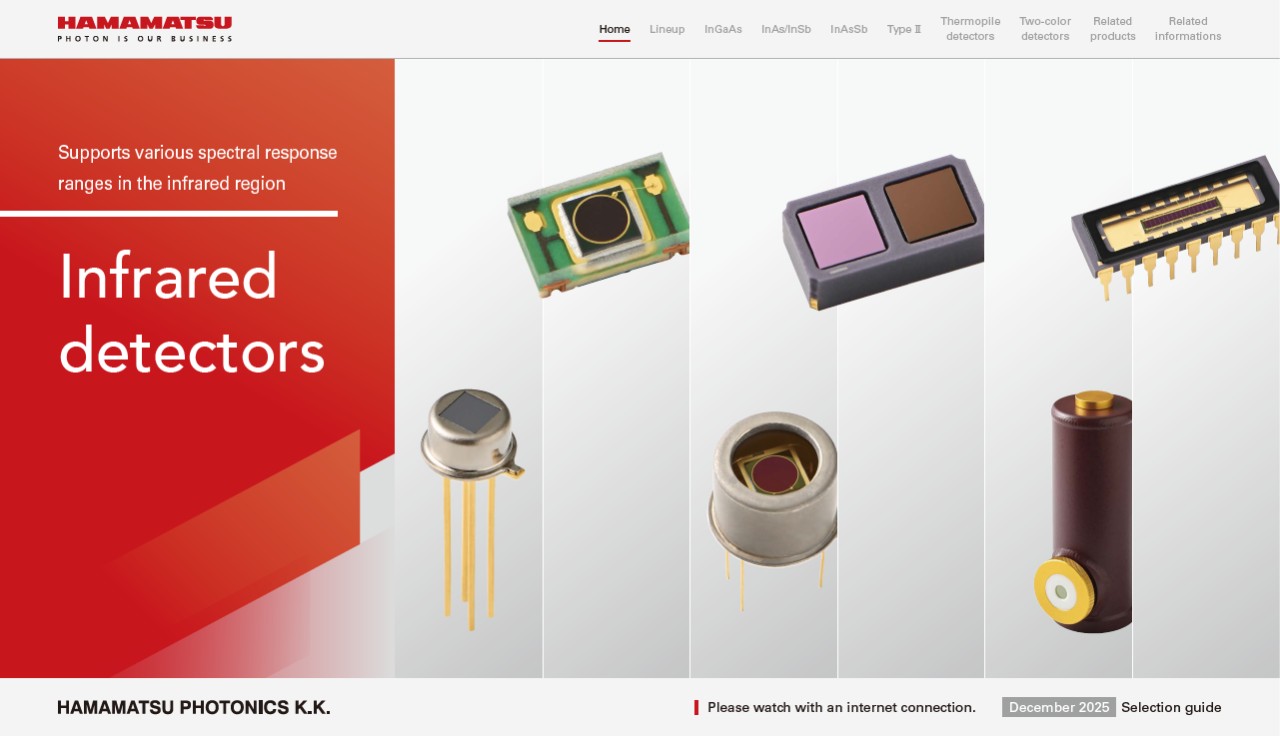 Selection guide / Infrared detectors