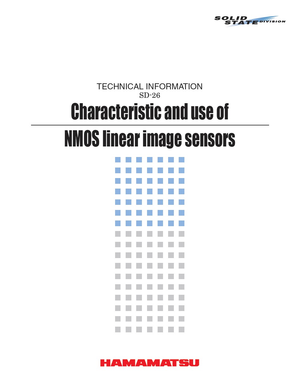 Technical information / NMOS linear image sensors