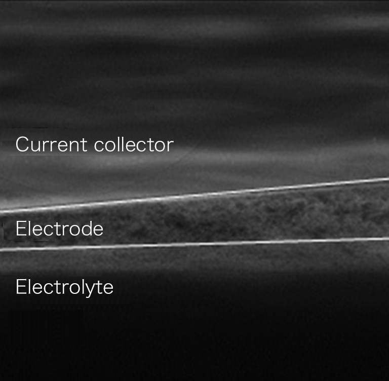 Internal observation of lithium-ion battery